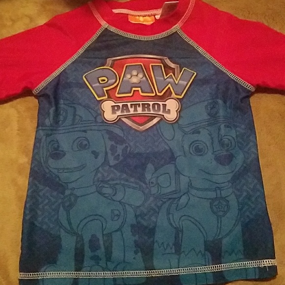 paw patrol swim shirt
